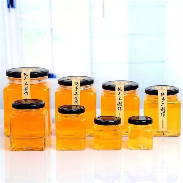 Square food jar containers with lids